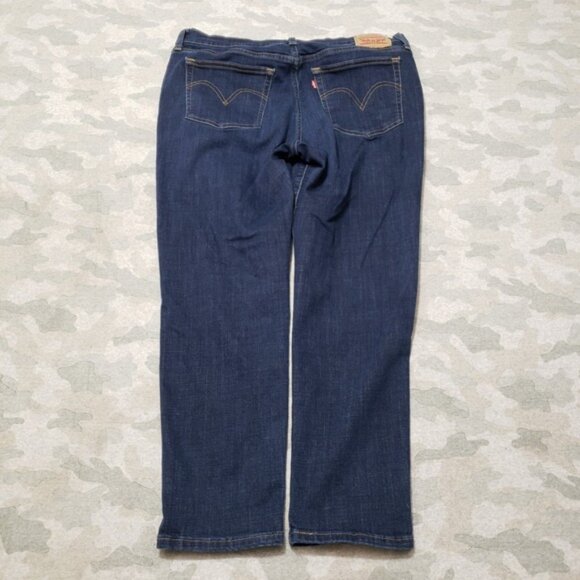 Levi s Jeans Womens 32x27 Blue Boyfriend Denim Dark Wash - Picture 11 of 13